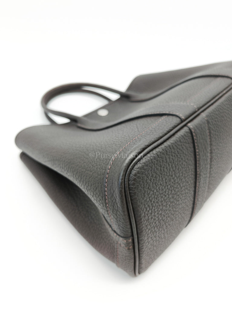 Garden Party Tote (GPT) 30 in Ebene Negonda Leather & Palladium Hardware Stamp B(2023) | Purse Maison Luxury Bags Shop