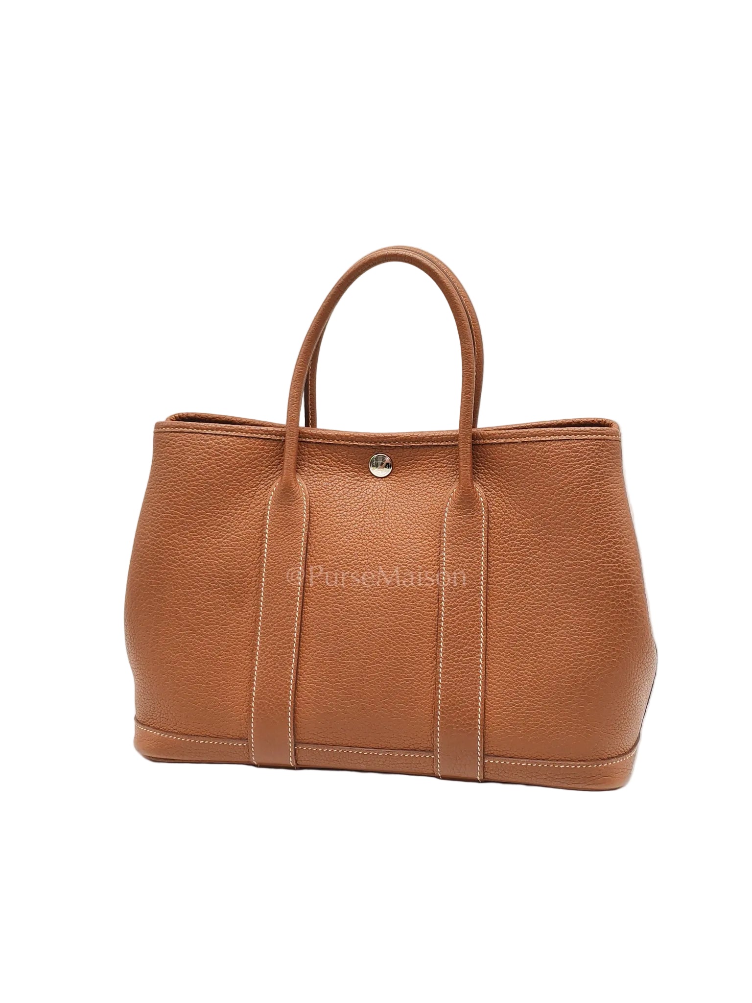 Garden Party Tote (GPT) 30 in Gold Clemence Leather and Palladium Hardware Stamp U (2022) | Purse Maison Luxury Bags Shop