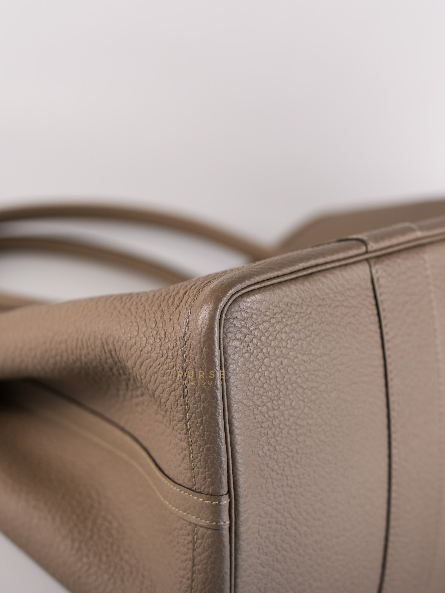 Garden Party Tote (GPT) 36 in Gris Asphalte Negonda Leather Palladium Hardware Stamp C(2018) | Purse Maison Luxury Bags Shop