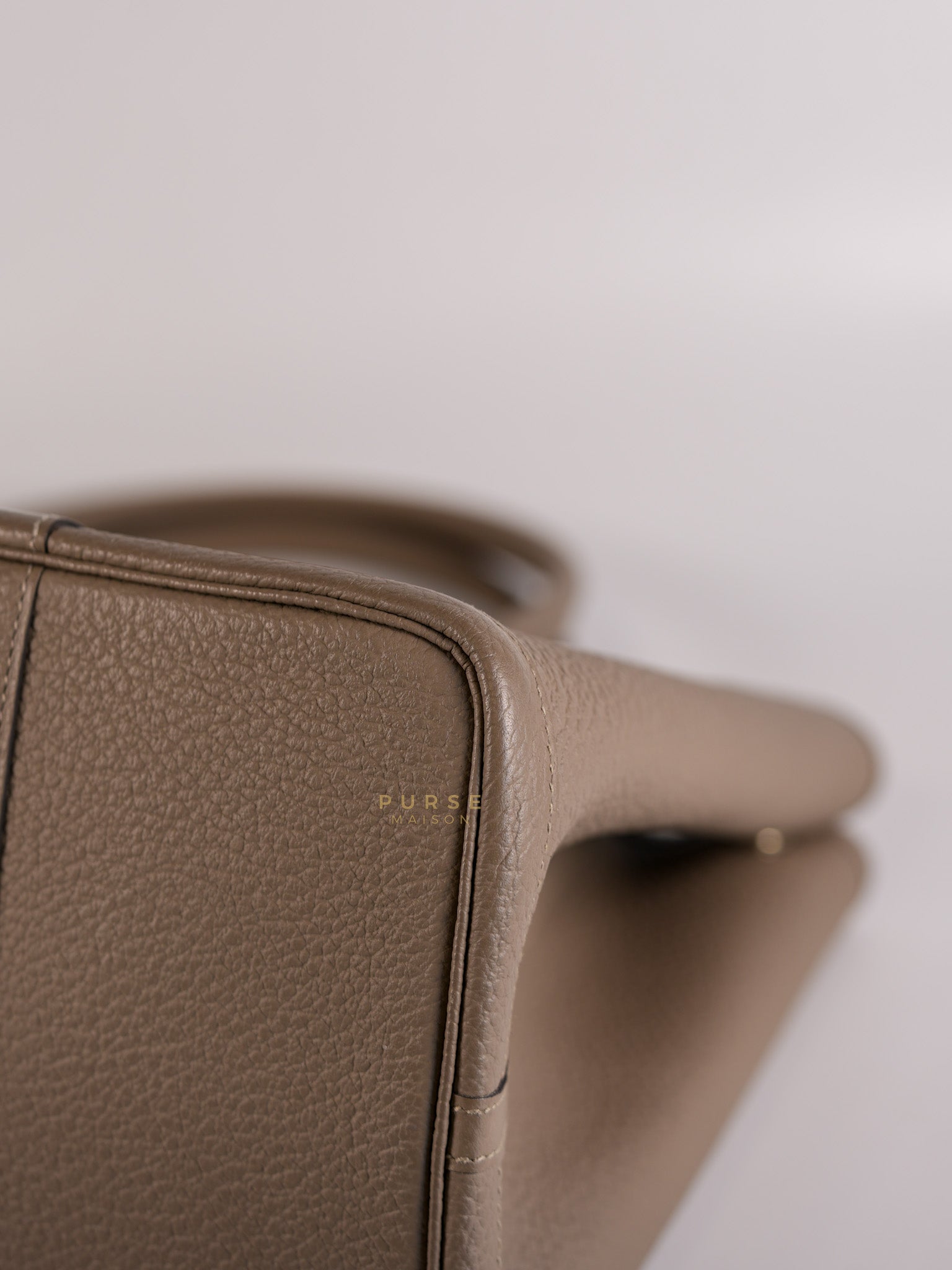 Garden Party Tote (GPT) 36 in Gris Asphalte Negonda Leather Palladium Hardware Stamp C(2018) | Purse Maison Luxury Bags Shop