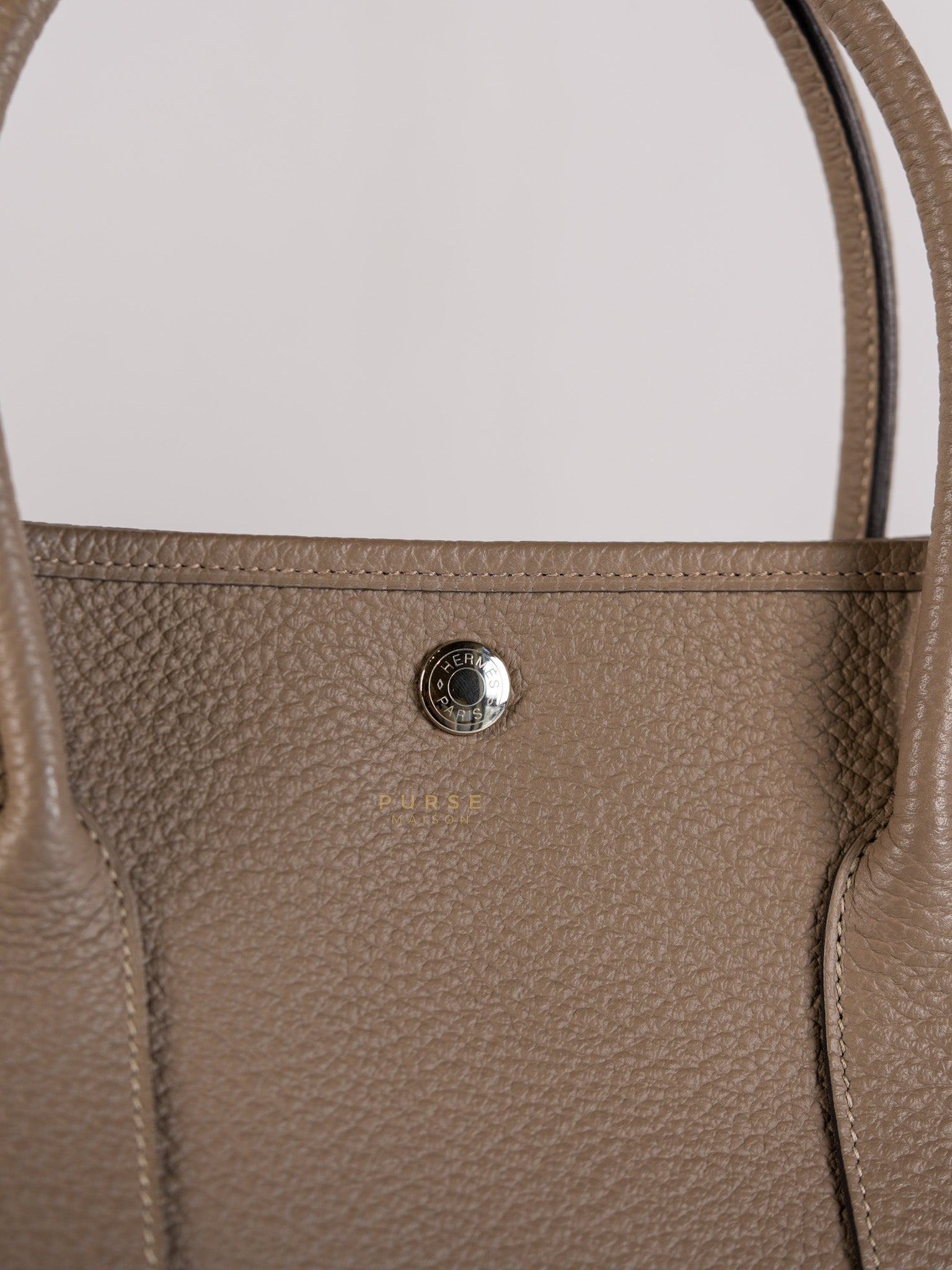 Garden Party Tote (GPT) 36 in Gris Asphalte Negonda Leather Palladium Hardware Stamp C(2018) | Purse Maison Luxury Bags Shop