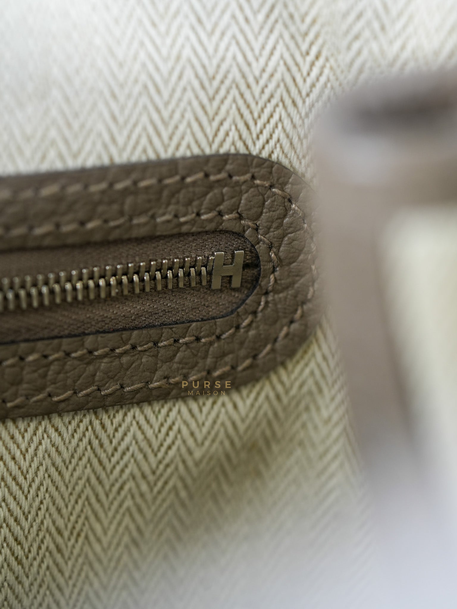 Garden Party Tote (GPT) 36 in Gris Asphalte Negonda Leather Palladium Hardware Stamp C(2018) | Purse Maison Luxury Bags Shop