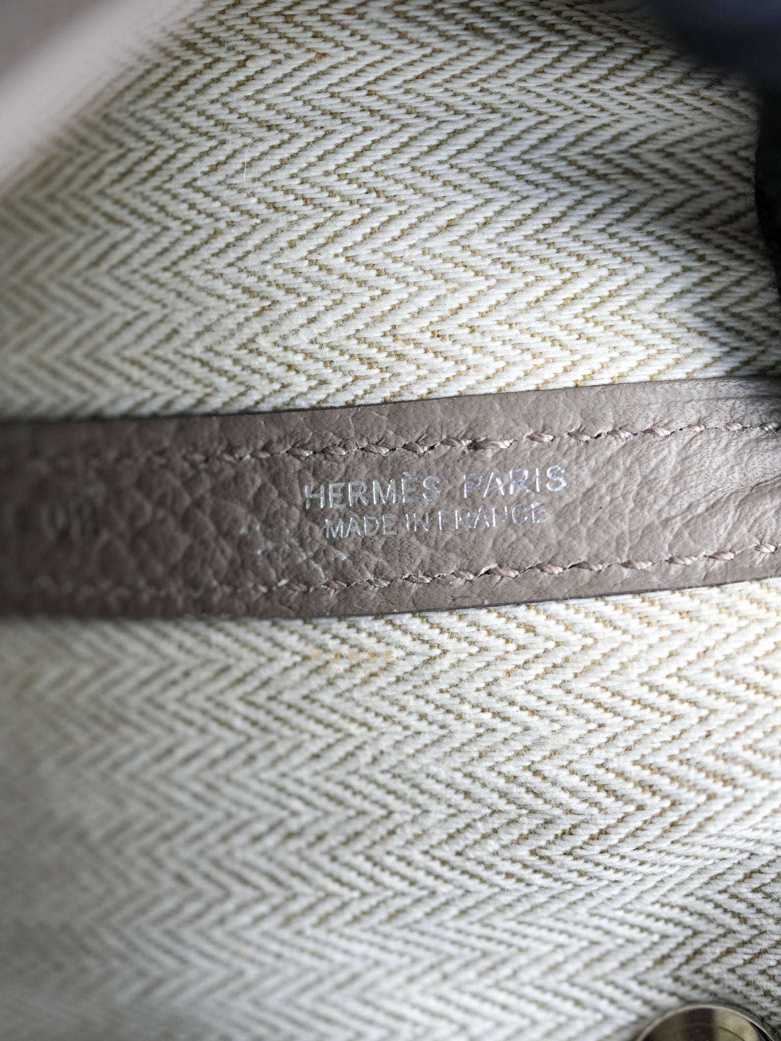 Garden Party Tote (GPT) 36 in Gris Asphalte Negonda Leather Palladium Hardware Stamp C(2018) | Purse Maison Luxury Bags Shop