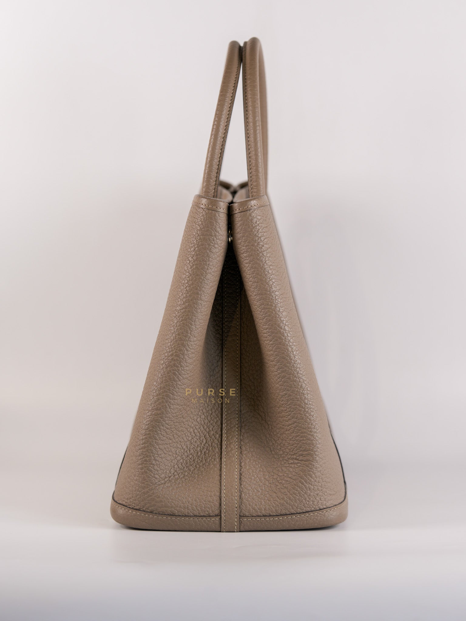 Garden Party Tote (GPT) 36 in Gris Asphalte Negonda Leather Palladium Hardware Stamp C(2018) | Purse Maison Luxury Bags Shop