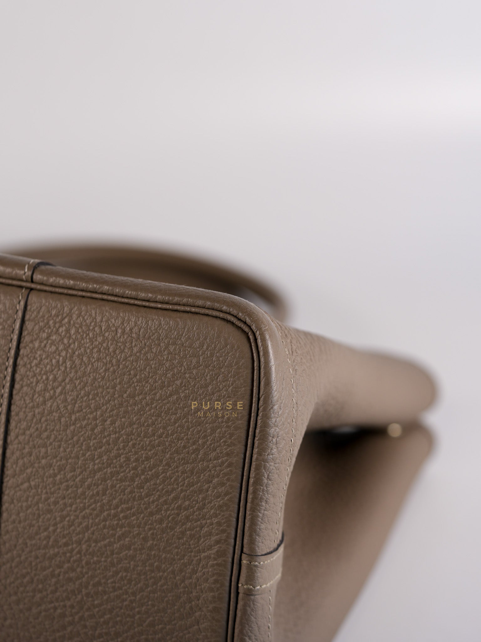 Garden Party Tote (GPT) 36 in Gris Asphalte Negonda Leather Palladium Hardware Stamp C(2018) | Purse Maison Luxury Bags Shop