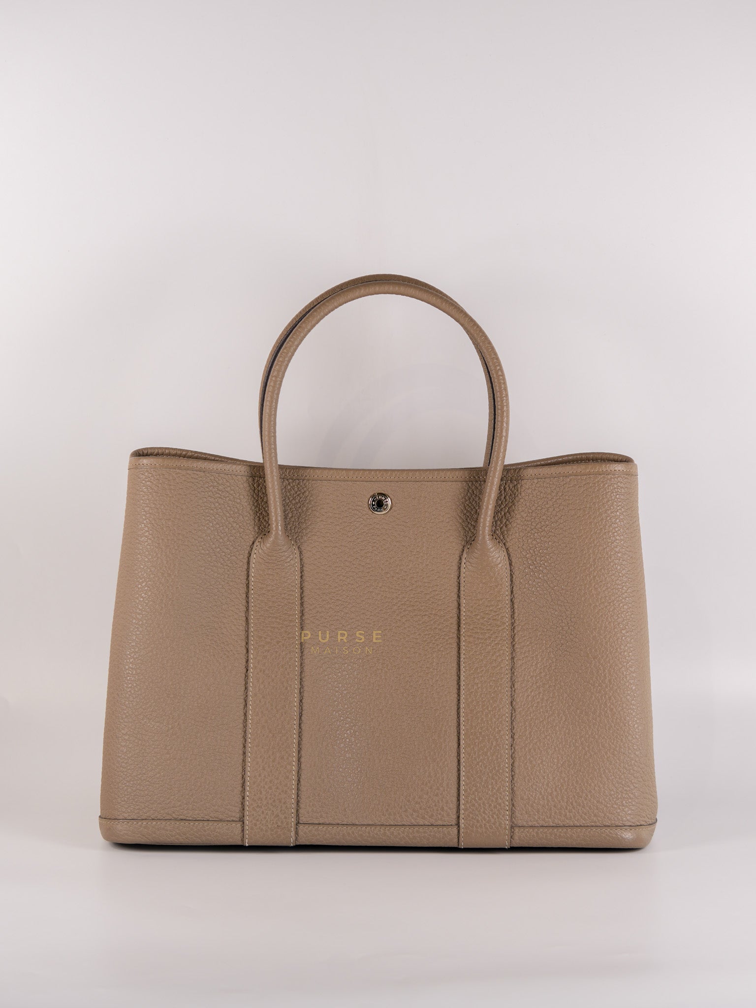 Garden Party Tote (GPT) 36 in Gris Asphalte Negonda Leather Palladium Hardware Stamp C(2018) | Purse Maison Luxury Bags Shop