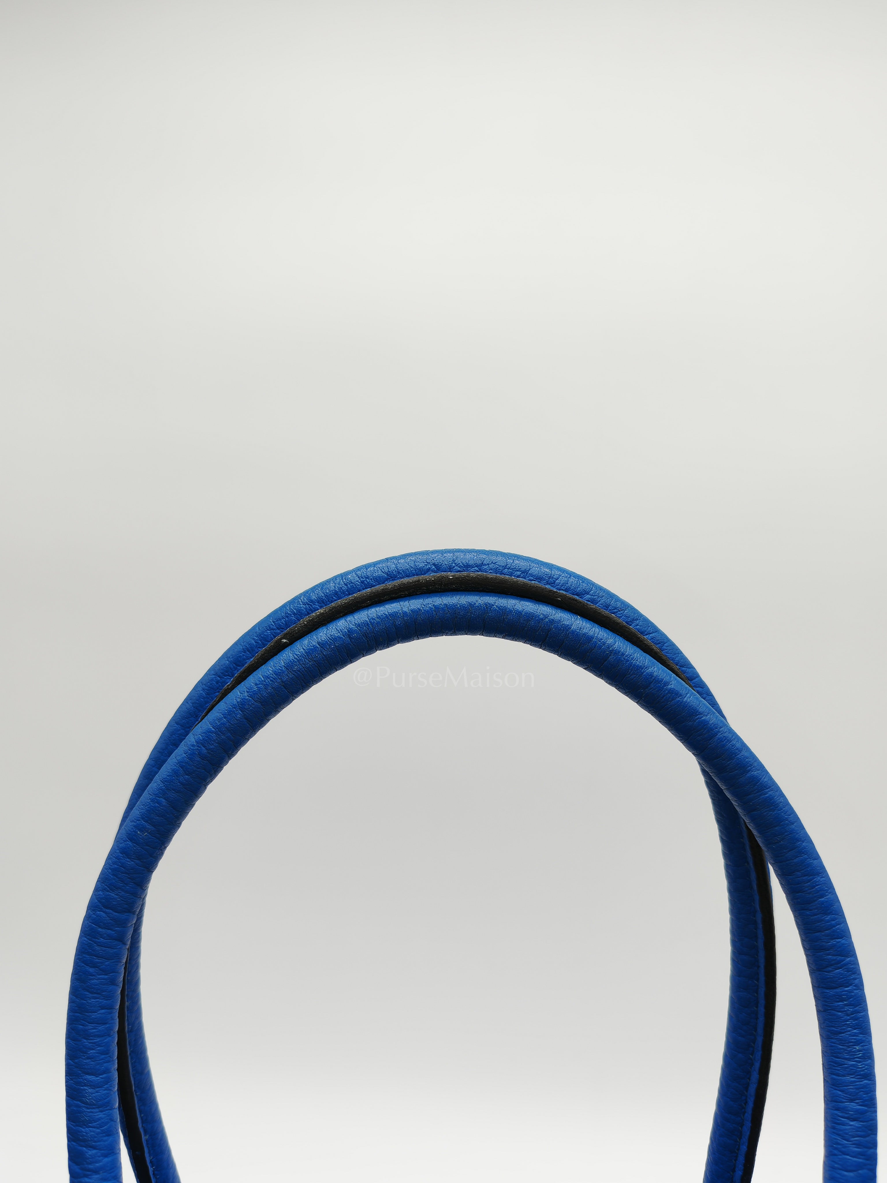 Garden Party Tote in Blue Hydra Fjord Leather and Palladium Hardware Stamp Square P (2012) | Purse Maison Luxury Bags Shop