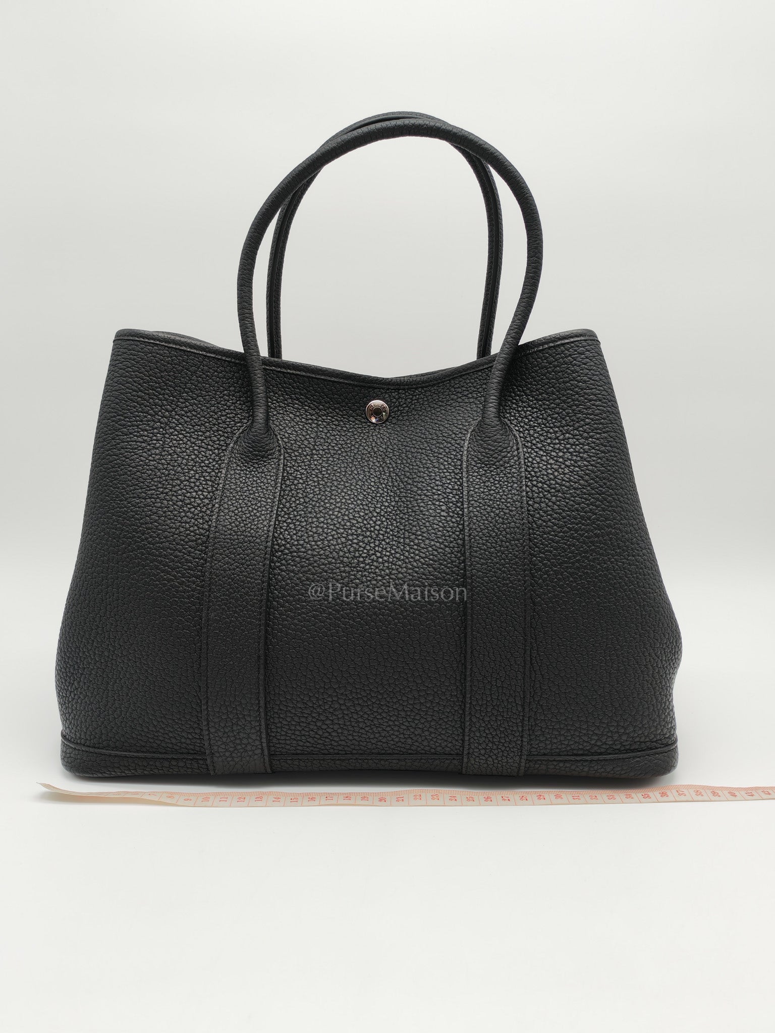 Garden Party Tote 36 (GPT) in Black Veau Negonda Leather and Palladium Hardware  Stamp G (2026)