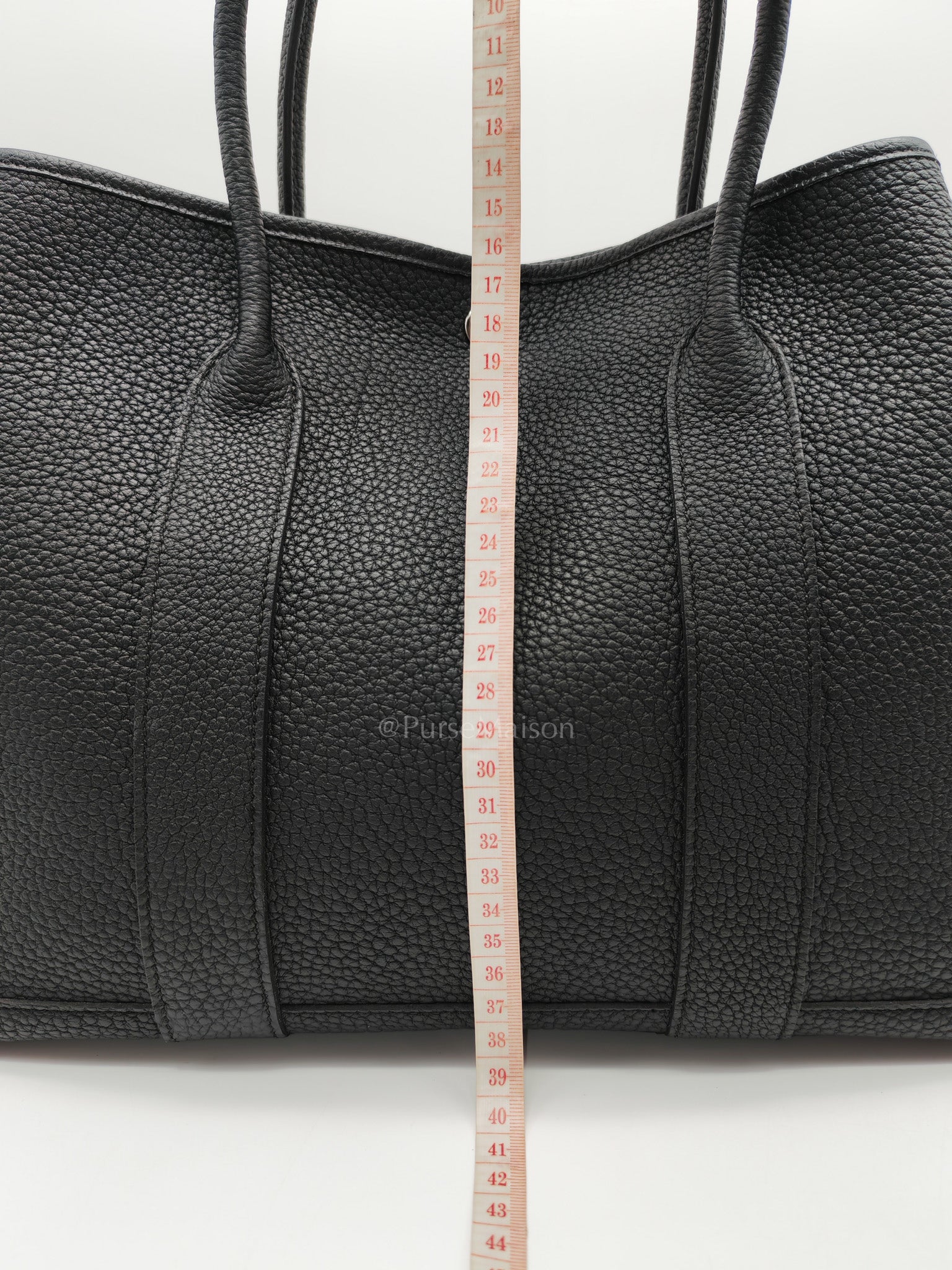 Garden Party Tote 36 (GPT) in Black Veau Negonda Leather and Palladium Hardware  Stamp G (2026)