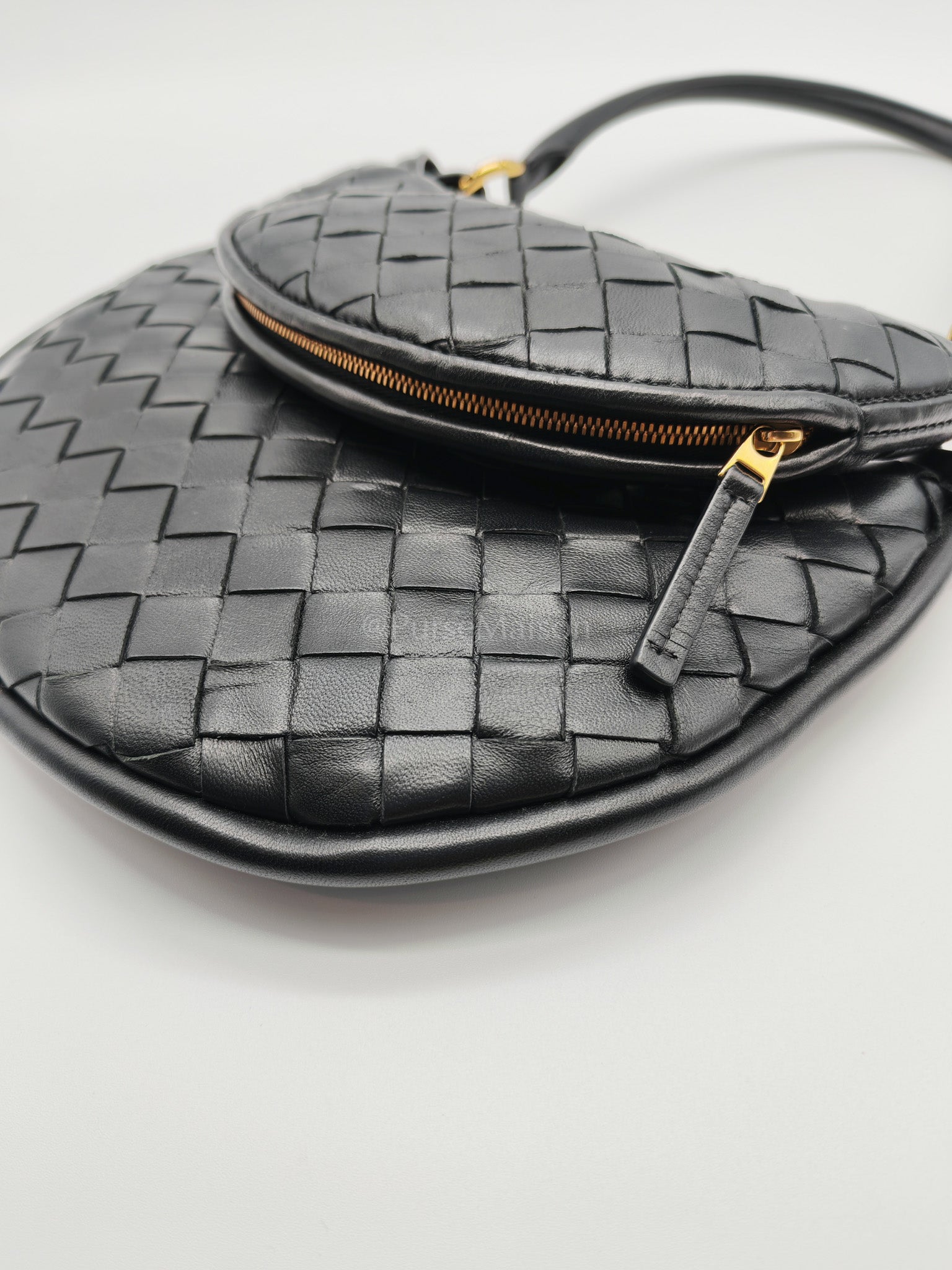 Gemelli Small in Black Intrecciato Nappa Leather Shoulder Bag | Purse Maison Luxury Bags Shop