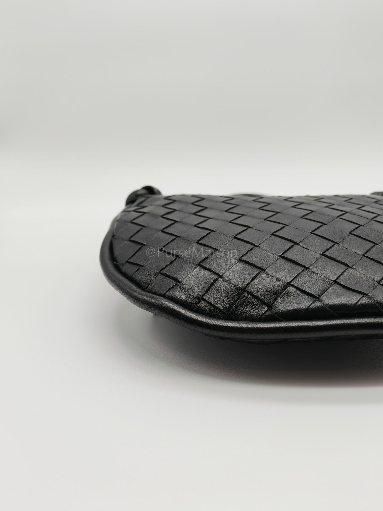 Gemelli Small in Black Intrecciato Nappa Leather Shoulder Bag | Purse Maison Luxury Bags Shop