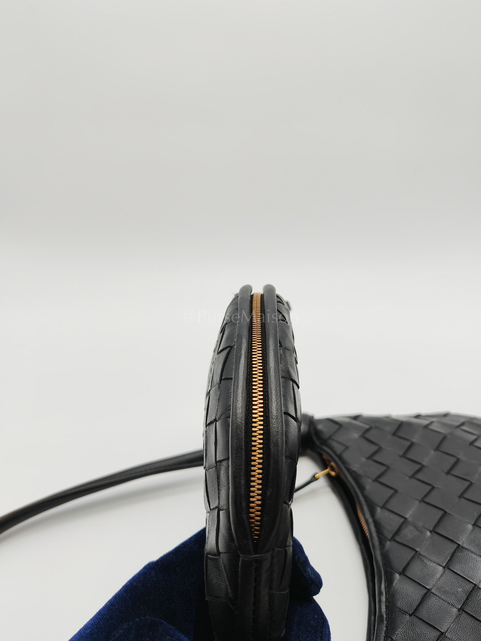 Gemelli Small in Black Intrecciato Nappa Leather Shoulder Bag | Purse Maison Luxury Bags Shop