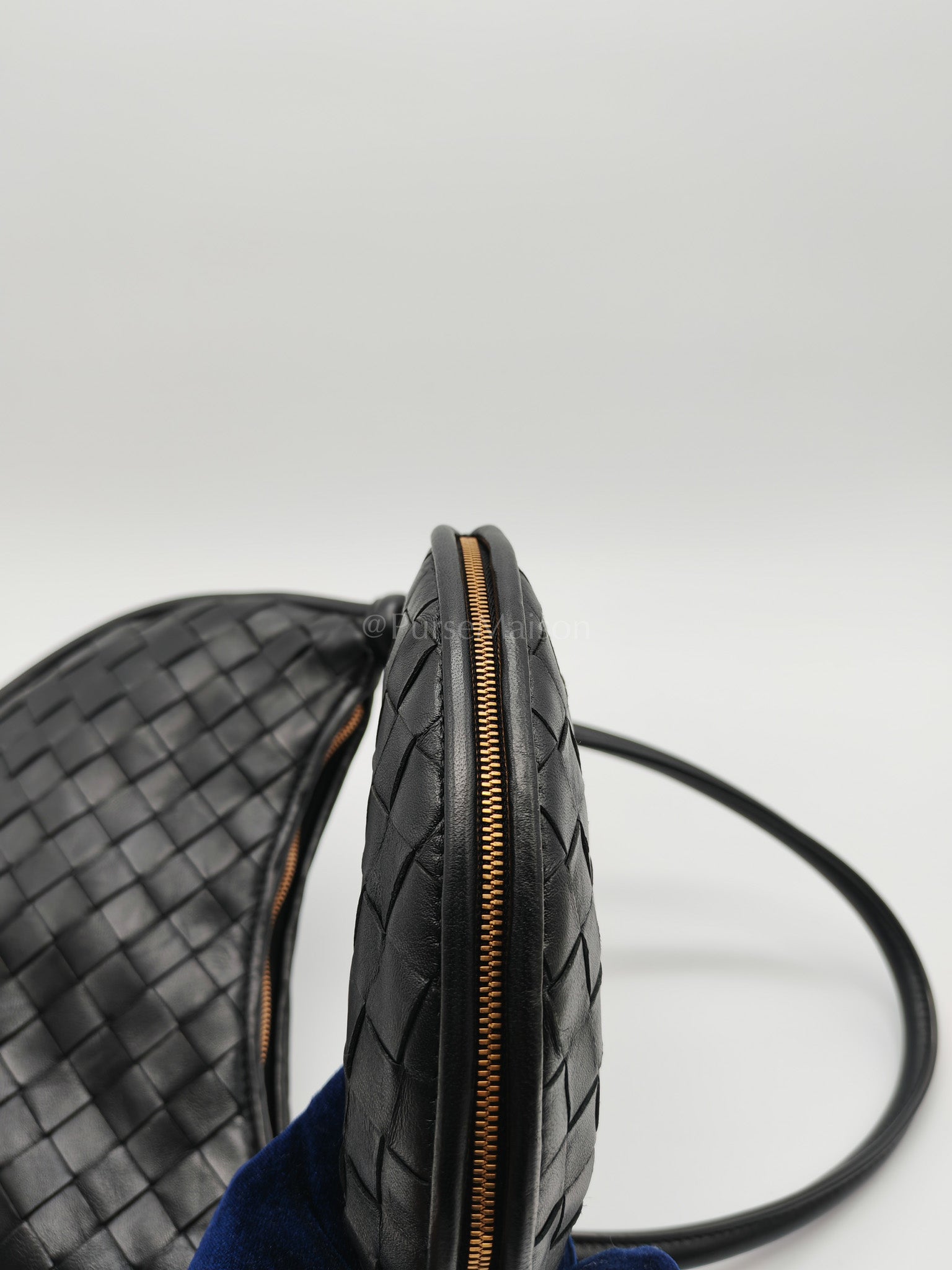 Gemelli Small in Black Intrecciato Nappa Leather Shoulder Bag | Purse Maison Luxury Bags Shop