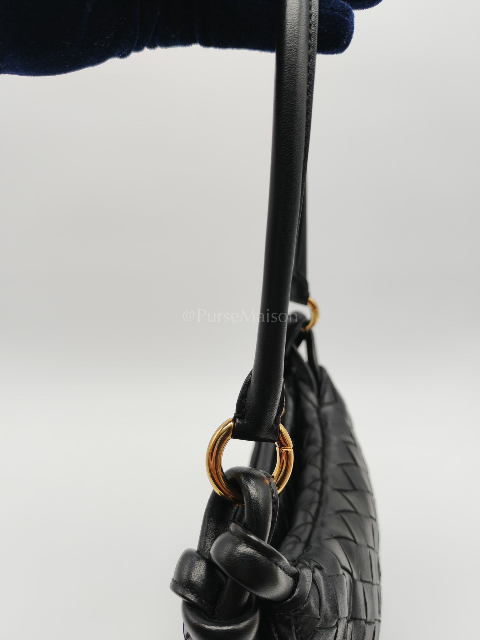 Gemelli Small in Black Intrecciato Nappa Leather Shoulder Bag | Purse Maison Luxury Bags Shop
