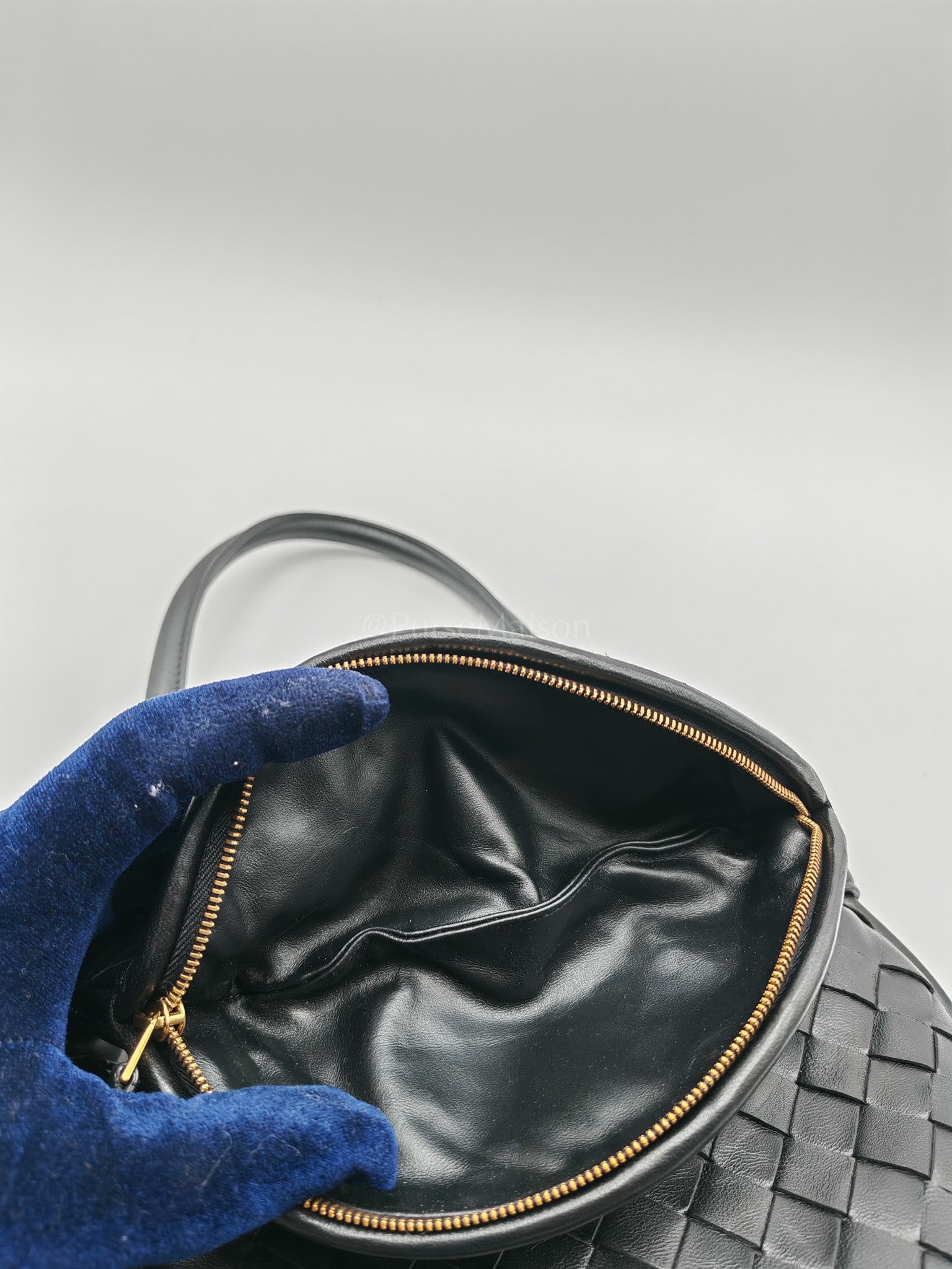 Gemelli Small in Black Intrecciato Nappa Leather Shoulder Bag | Purse Maison Luxury Bags Shop