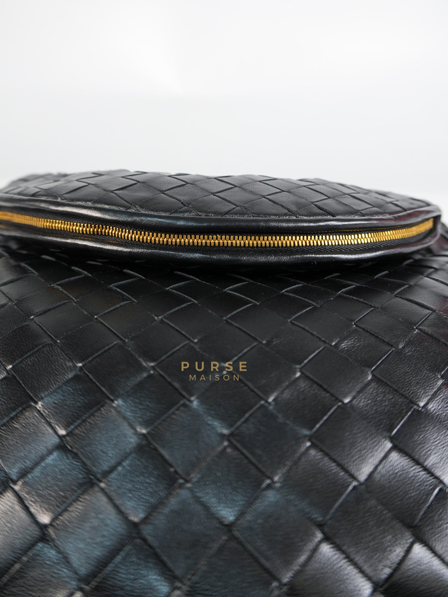 Gemeni Shoulder Bag Medium in Black Leather | Purse Maison Luxury Bags Shop