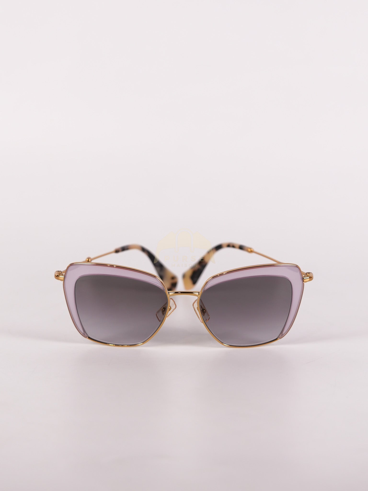 Geometric Sunglasses SMU52Q-TWJ-3E2 Purple | Purse Maison Luxury Bags Shop