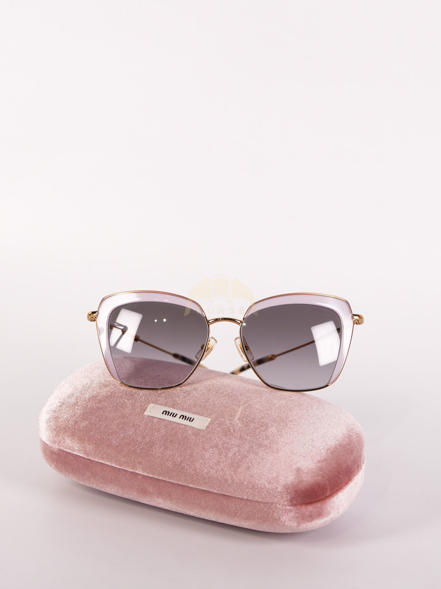 Geometric Sunglasses SMU52Q-TWJ-3E2 Purple | Purse Maison Luxury Bags Shop