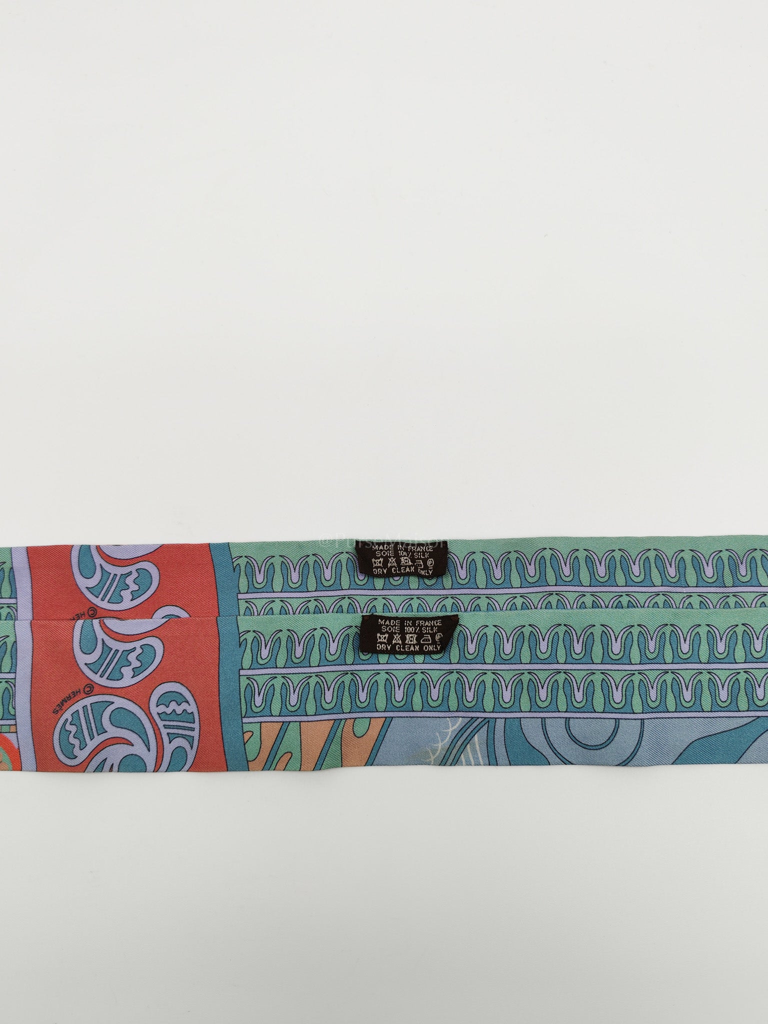 Geometrie Silk Twilly (Pair) | Purse Maison Luxury Bags Shop