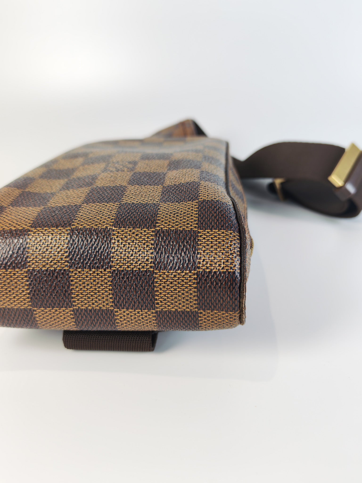 Geronimos Waist Bag In Damier Ebene Canvas (CA0014) | Purse Maison Luxury Bags Shop