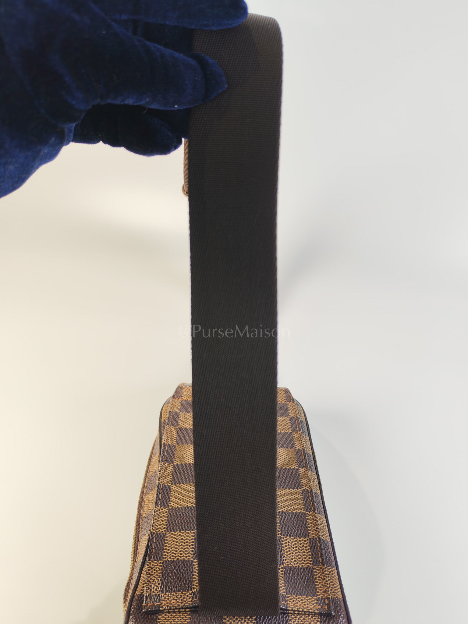 Geronimos Waist Bag In Damier Ebene Canvas (CA0014) | Purse Maison Luxury Bags Shop