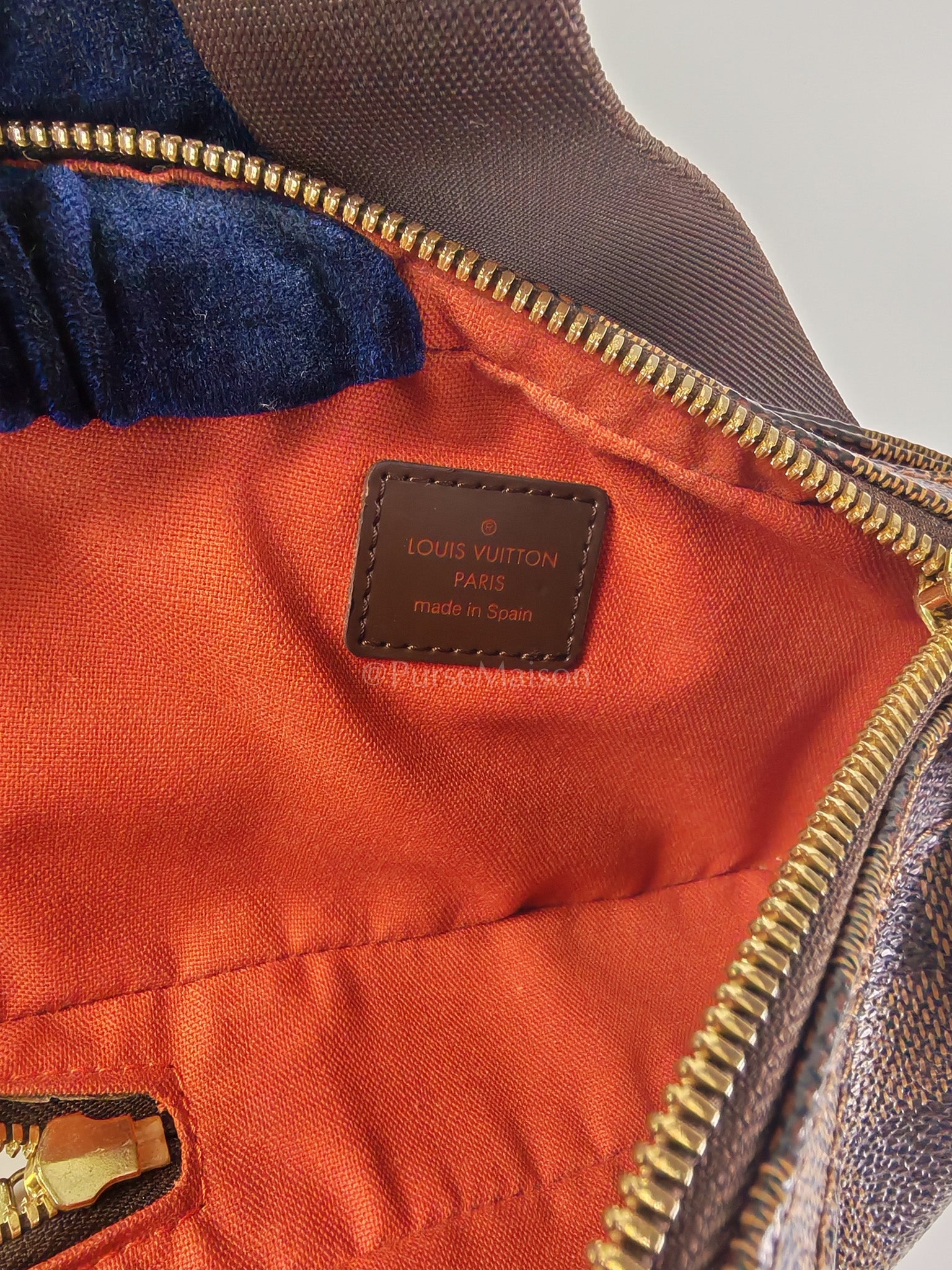 Geronimos Waist Bag In Damier Ebene Canvas (CA0014) | Purse Maison Luxury Bags Shop