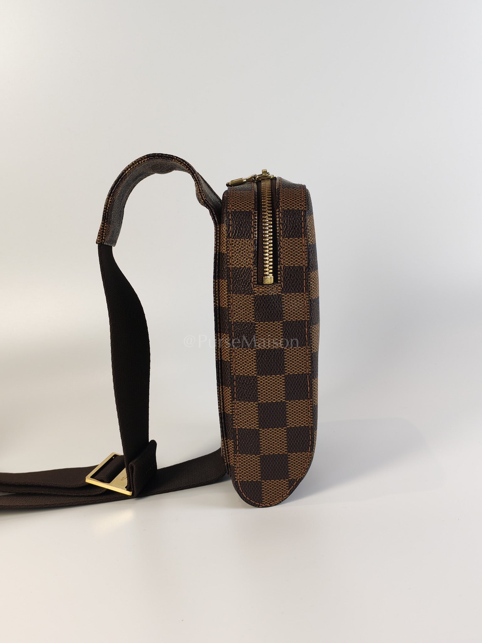 Geronimos Waist Bag In Damier Ebene Canvas (CA0014) | Purse Maison Luxury Bags Shop