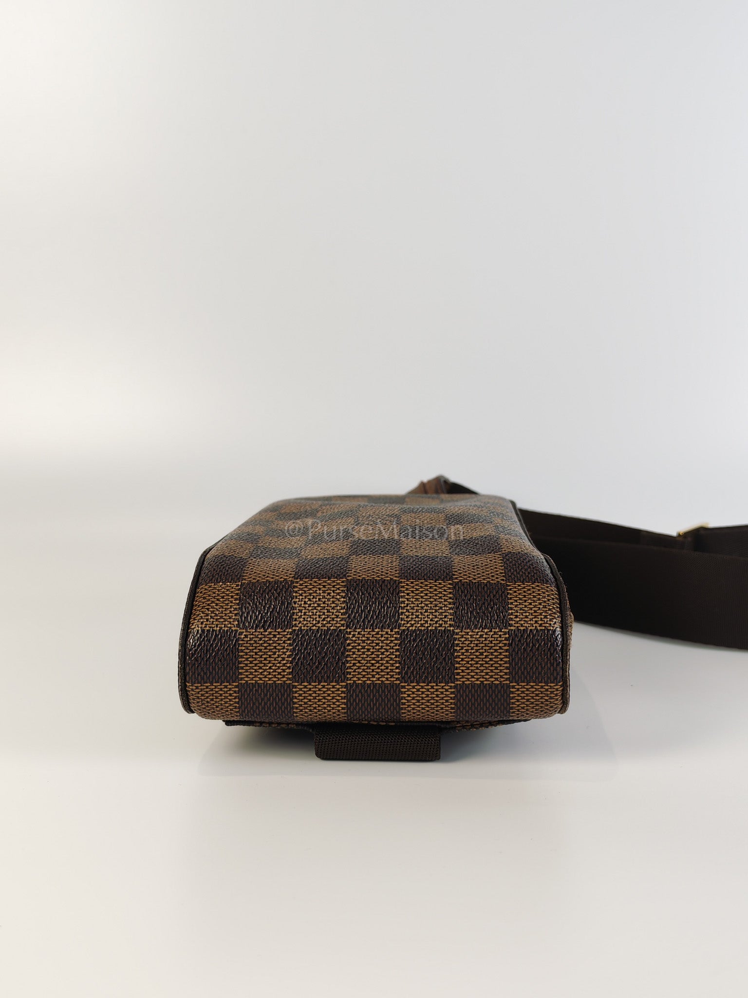 Geronimos Waist Bag In Damier Ebene Canvas (CA0014) | Purse Maison Luxury Bags Shop