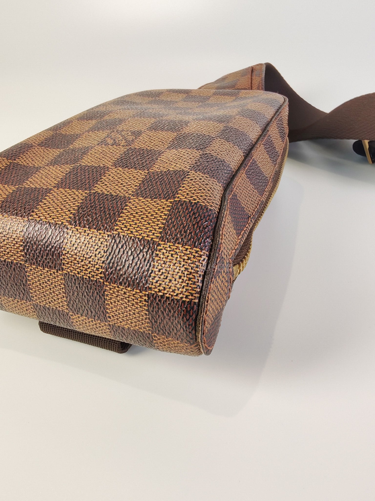 Geronimos Waist Bag In Damier Ebene Canvas (CA0014) | Purse Maison Luxury Bags Shop