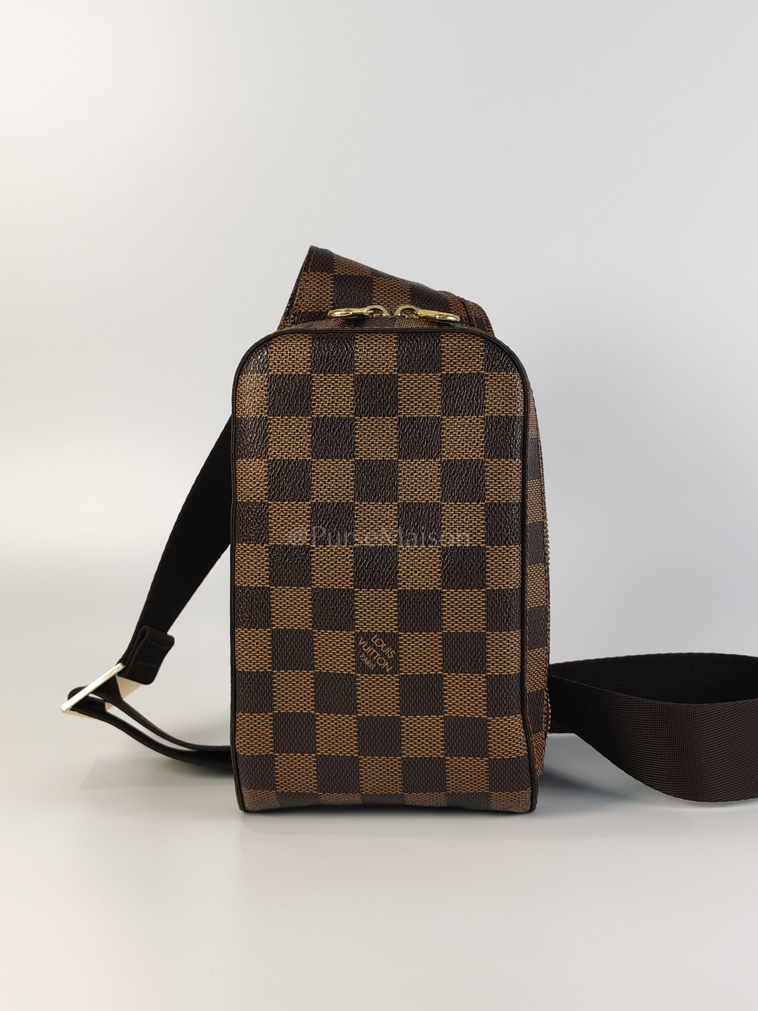 Geronimos Waist Bag In Damier Ebene Canvas (CA0014) | Purse Maison Luxury Bags Shop