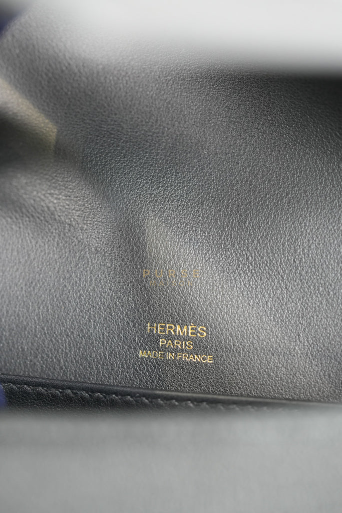 Geta Bag in Black Chevre Mysore Leather and Gold Hardware Stamp B (2023) | Purse Maison Luxury Bags Shop