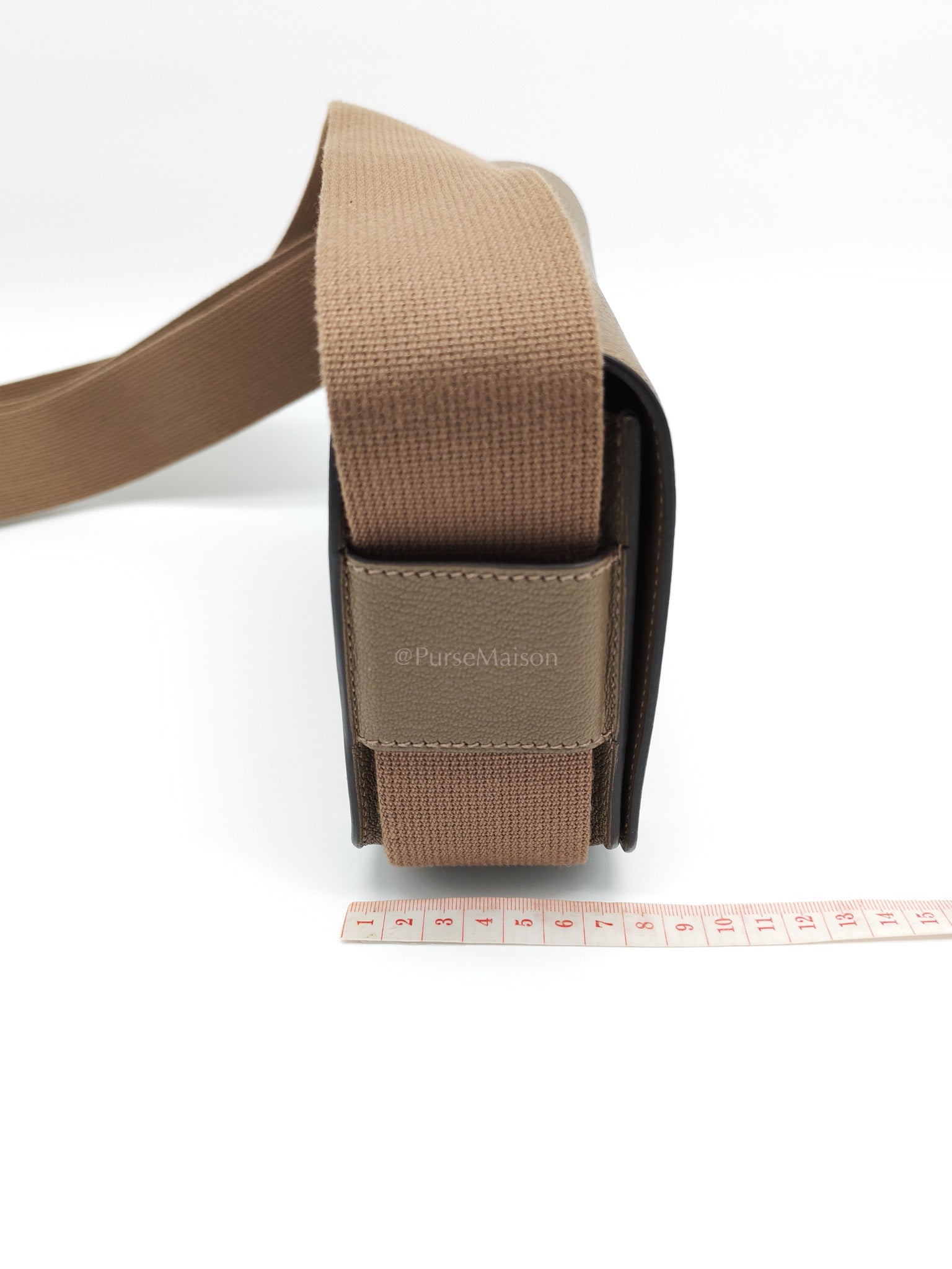 Geta Etoupe in Mysore Chevre Leather and Gold Hardware Stamp U (2022) | Purse Maison Luxury Bags Shop