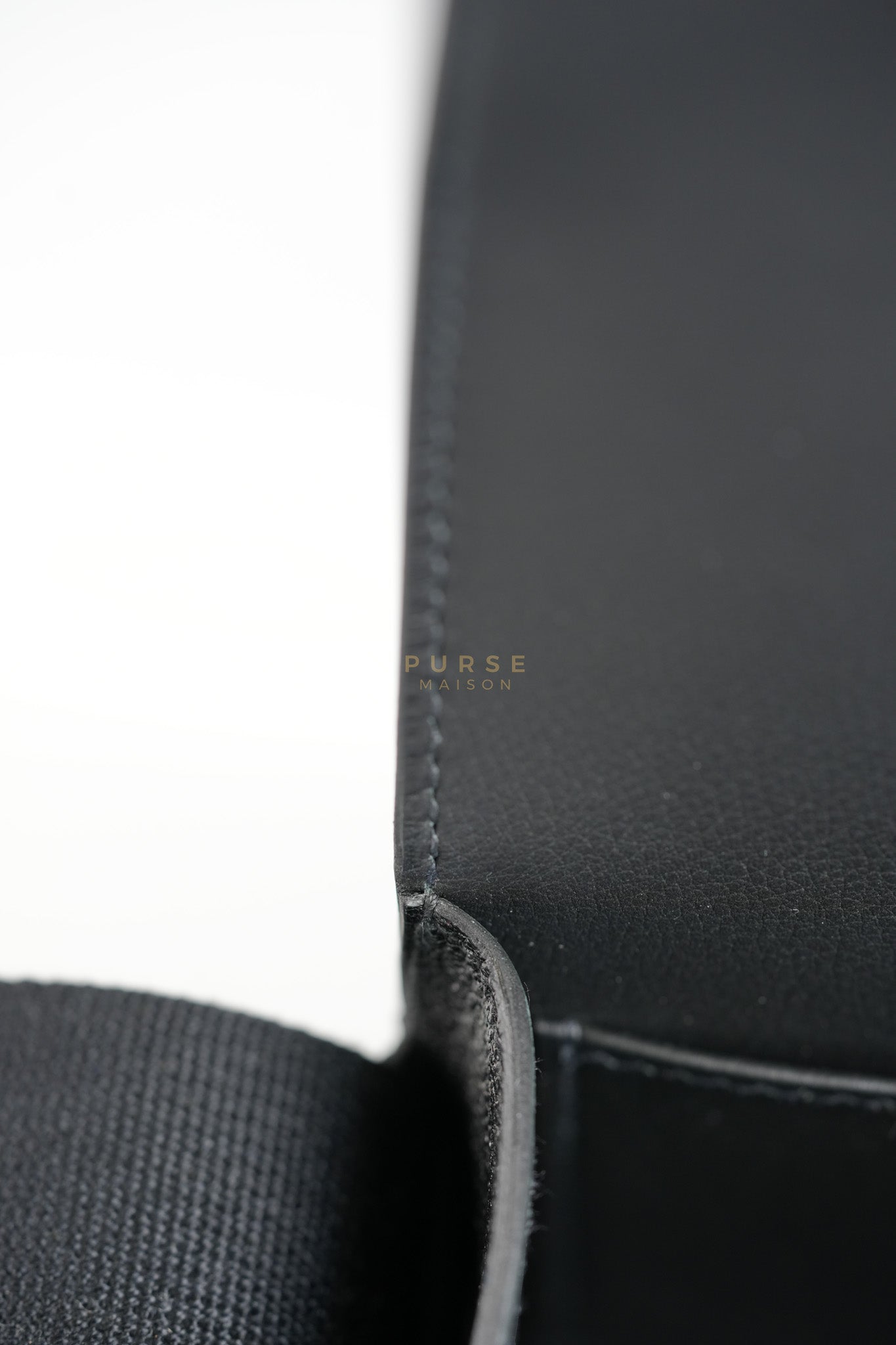 Geta in Black Chevre Mysore Sangle Fibre and Gold Hardware Stamp U (2022) | Purse Maison Luxury Bags Shop