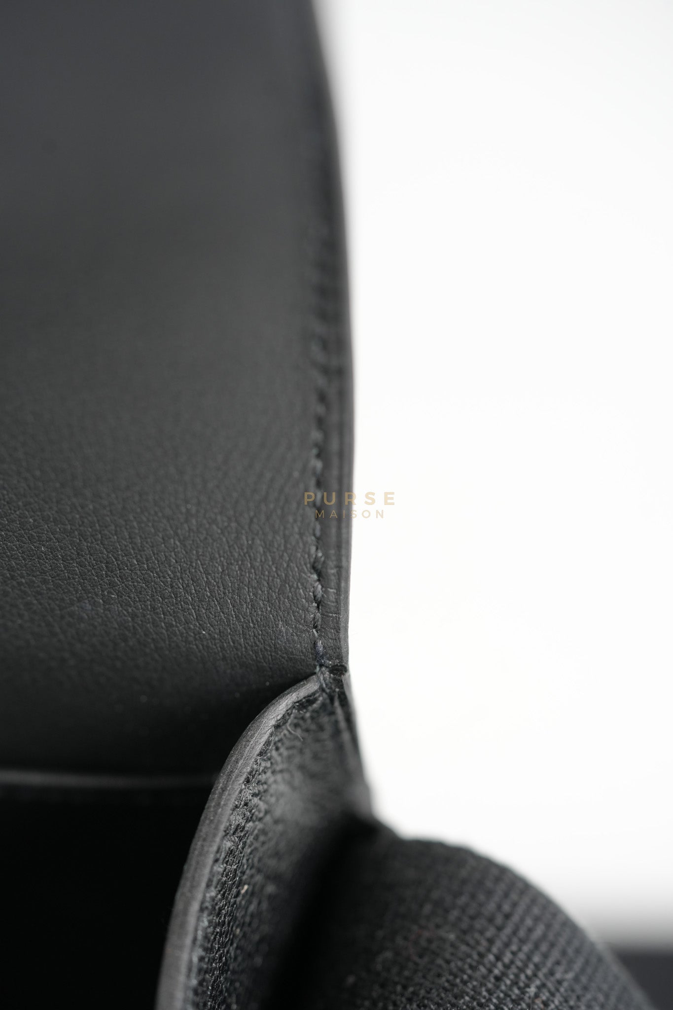 Geta in Black Chevre Mysore Sangle Fibre and Gold Hardware Stamp U (2022) | Purse Maison Luxury Bags Shop