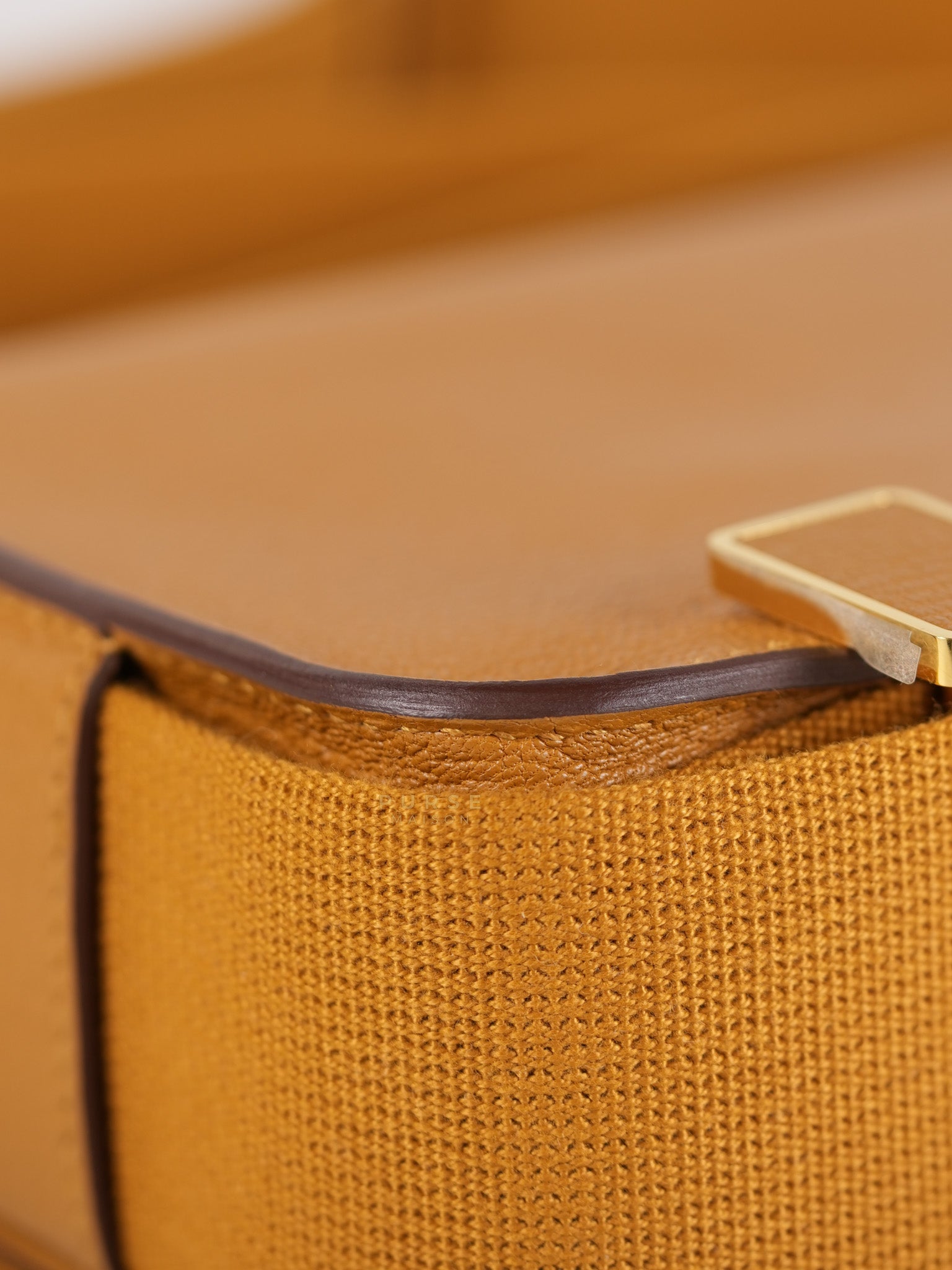 Geta in Caramel Chevre Mysore Gold Hardware Stamp B (2023) | Purse Maison Luxury Bags Shop