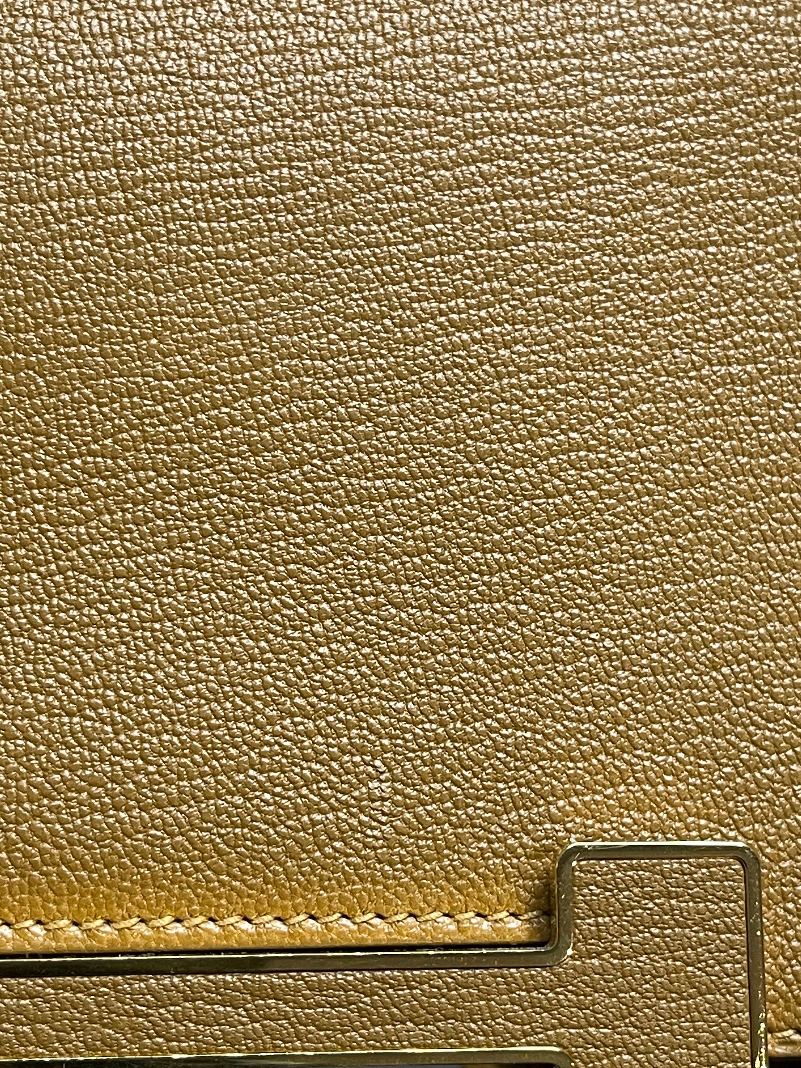 Geta in Caramel Chevre Mysore Gold Hardware Stamp B (2023) | Purse Maison Luxury Bags Shop