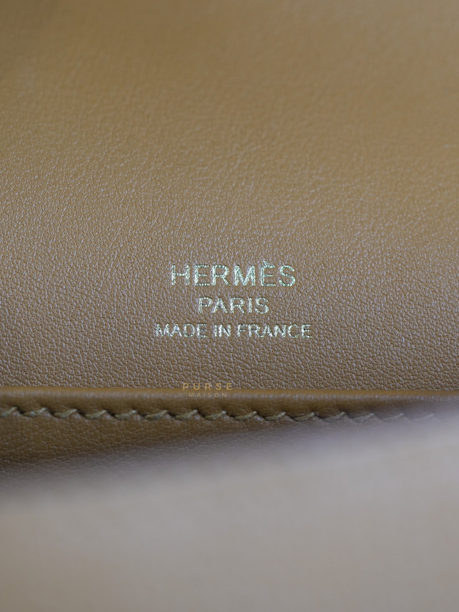 Geta in Caramel Chevre Mysore Gold Hardware Stamp B (2023) | Purse Maison Luxury Bags Shop