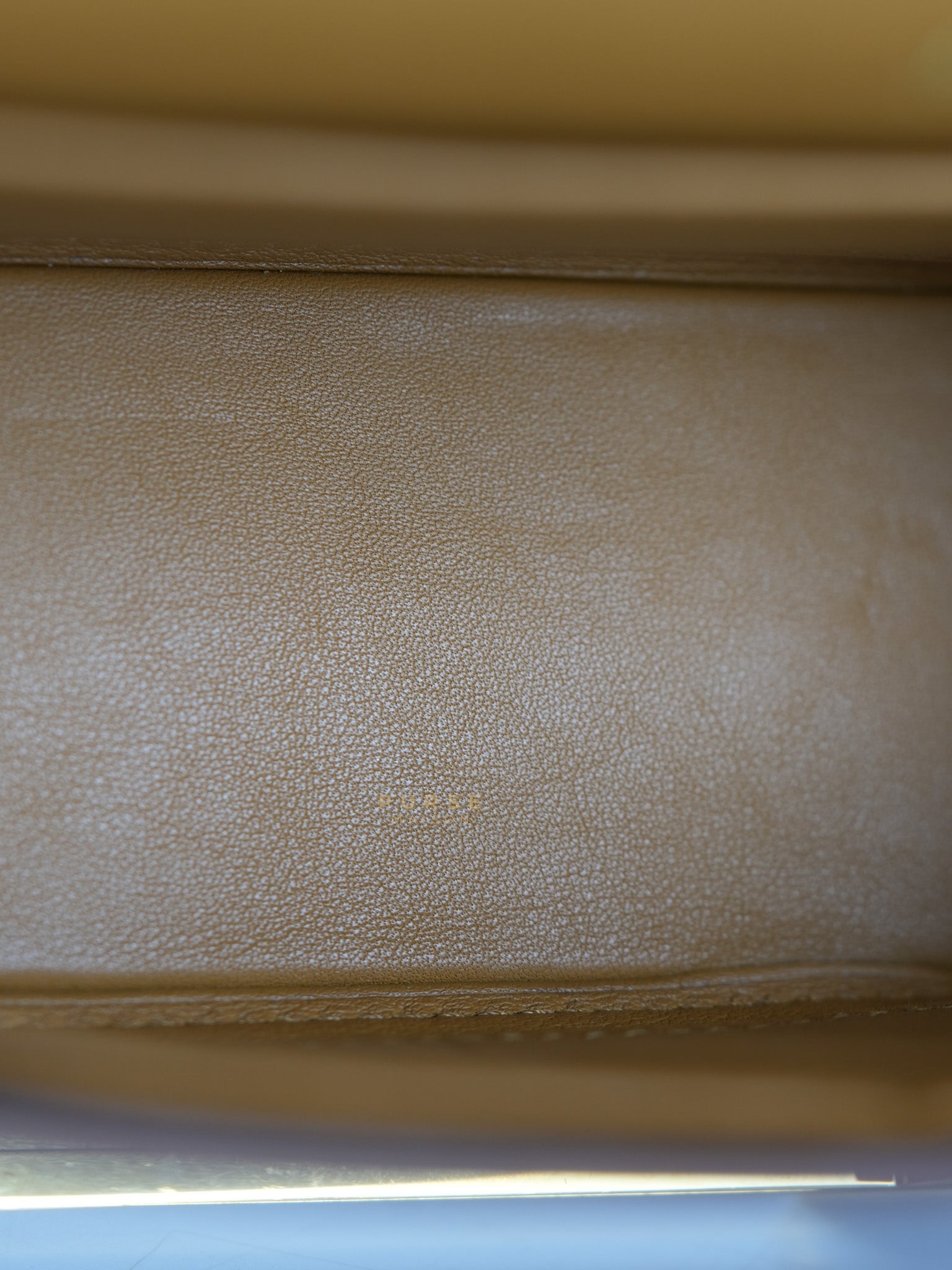 Geta in Caramel Chevre Mysore Gold Hardware Stamp B (2023) | Purse Maison Luxury Bags Shop
