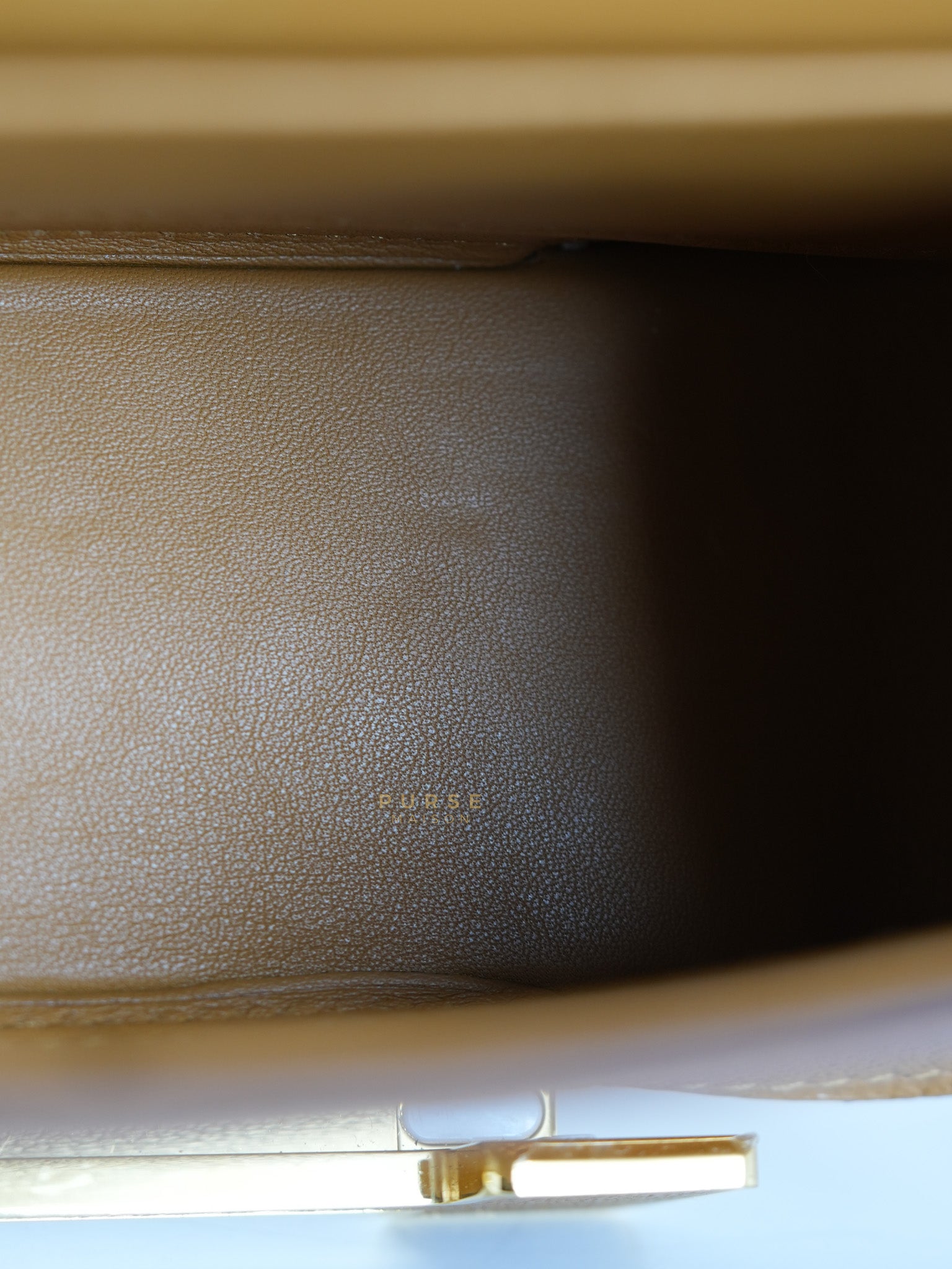 Geta in Caramel Chevre Mysore Gold Hardware Stamp B (2023) | Purse Maison Luxury Bags Shop