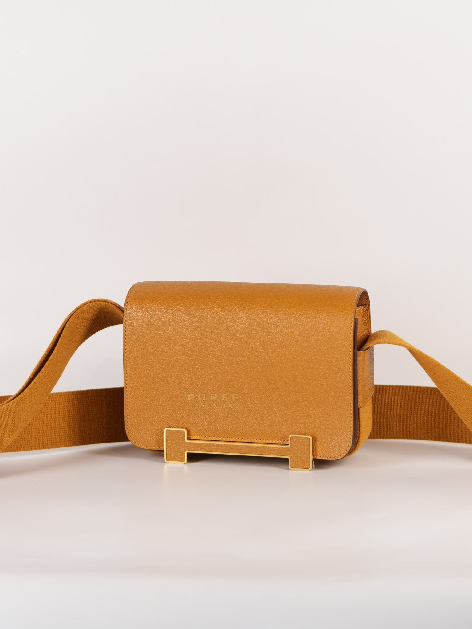 Geta in Caramel Chevre Mysore Gold Hardware Stamp B (2023) | Purse Maison Luxury Bags Shop