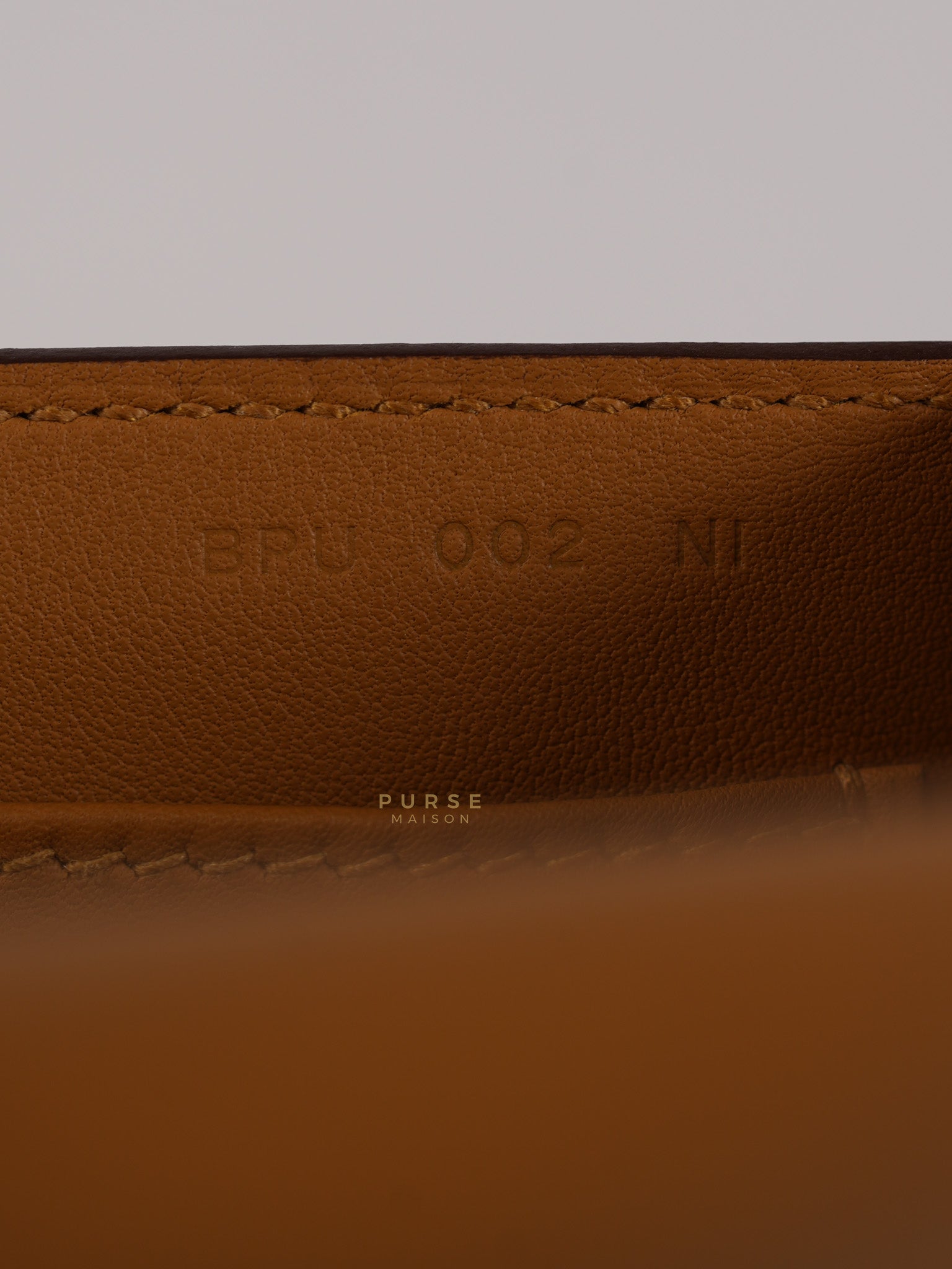 Geta in Caramel Chevre Mysore Gold Hardware Stamp B (2023) | Purse Maison Luxury Bags Shop