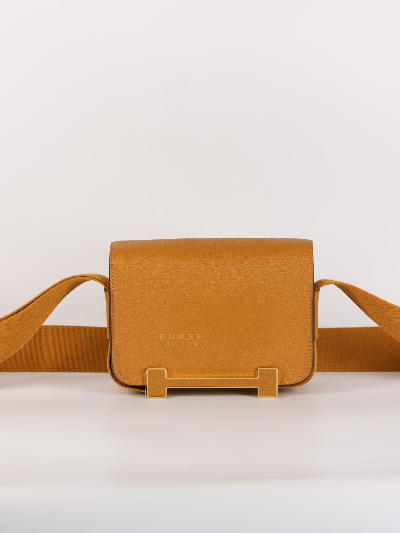 Geta in Caramel Chevre Mysore Gold Hardware Stamp B (2023) | Purse Maison Luxury Bags Shop