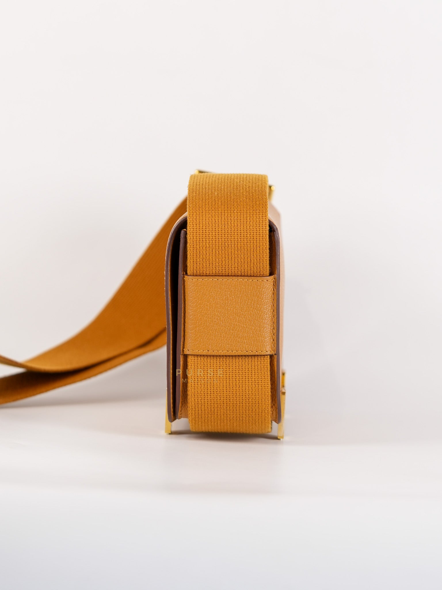 Geta in Caramel Chevre Mysore Gold Hardware Stamp B (2023) | Purse Maison Luxury Bags Shop