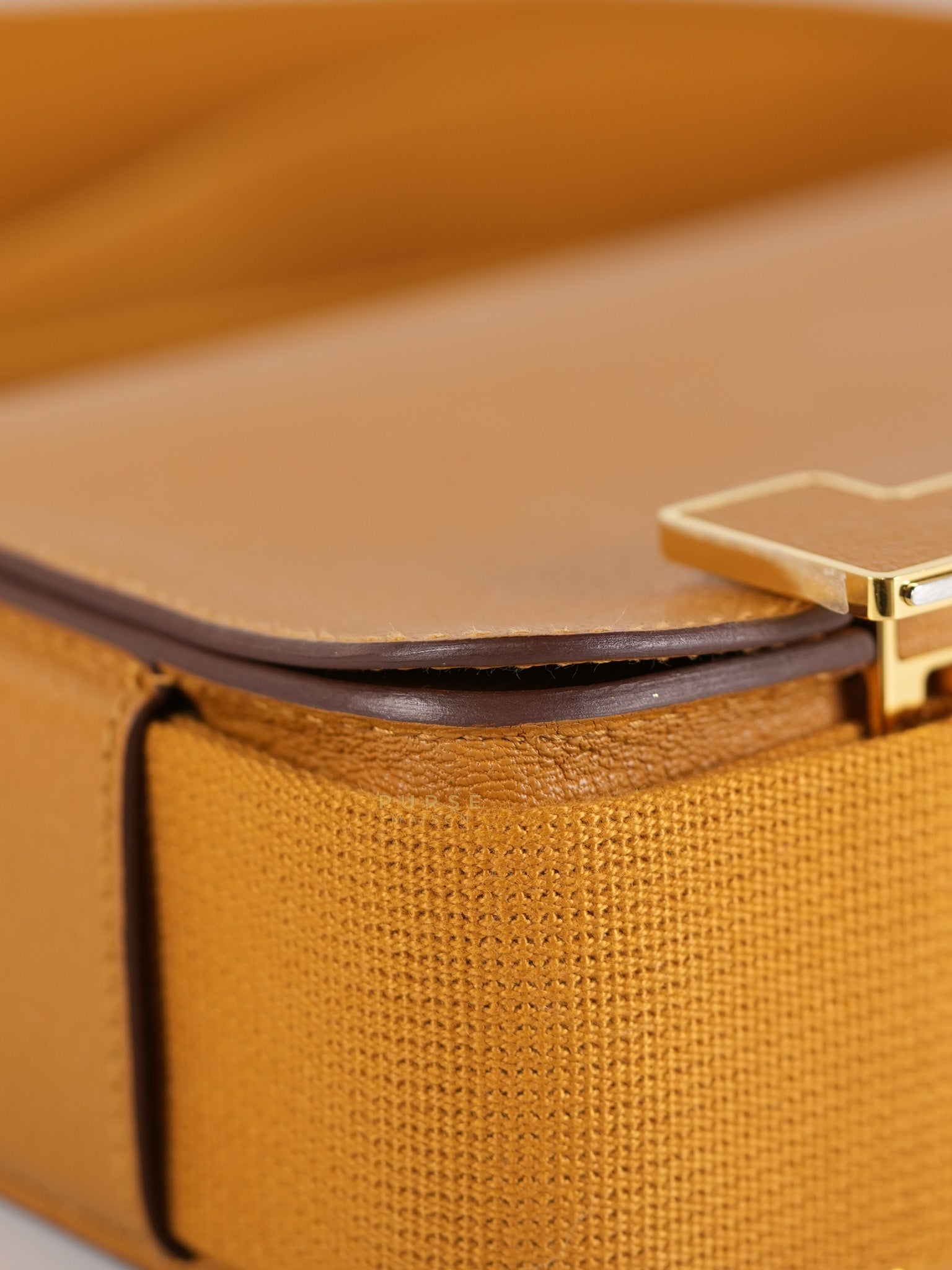 Geta in Caramel Chevre Mysore Gold Hardware Stamp B (2023) | Purse Maison Luxury Bags Shop