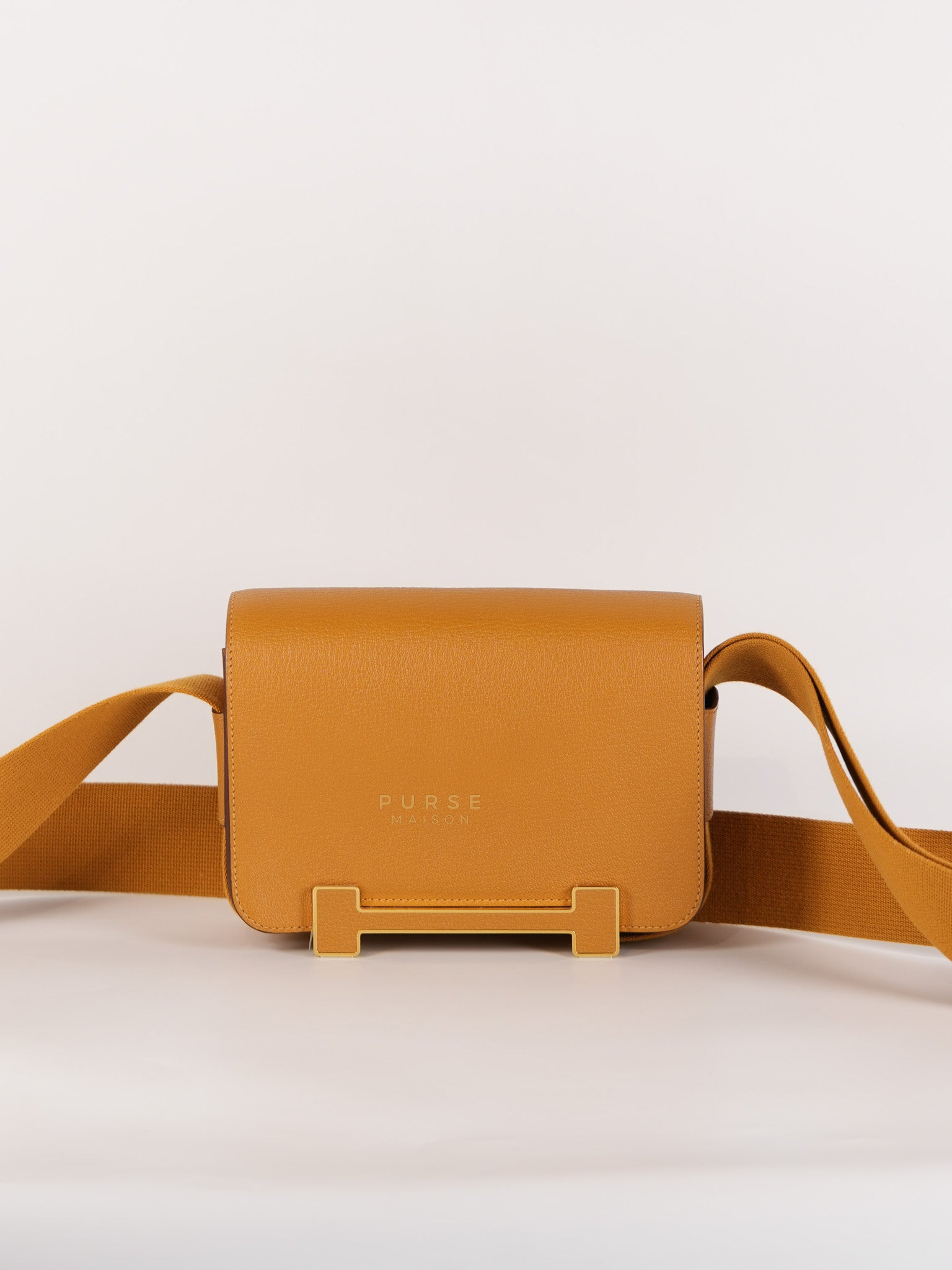 Geta in Caramel Chevre Mysore Gold Hardware Stamp B (2023) | Purse Maison Luxury Bags Shop