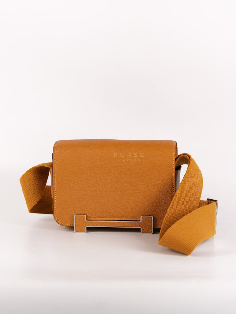 Geta in Caramel Chevre Mysore Leather & Palladium Hardware Stamp U (2022) | Purse Maison Luxury Bags Shop