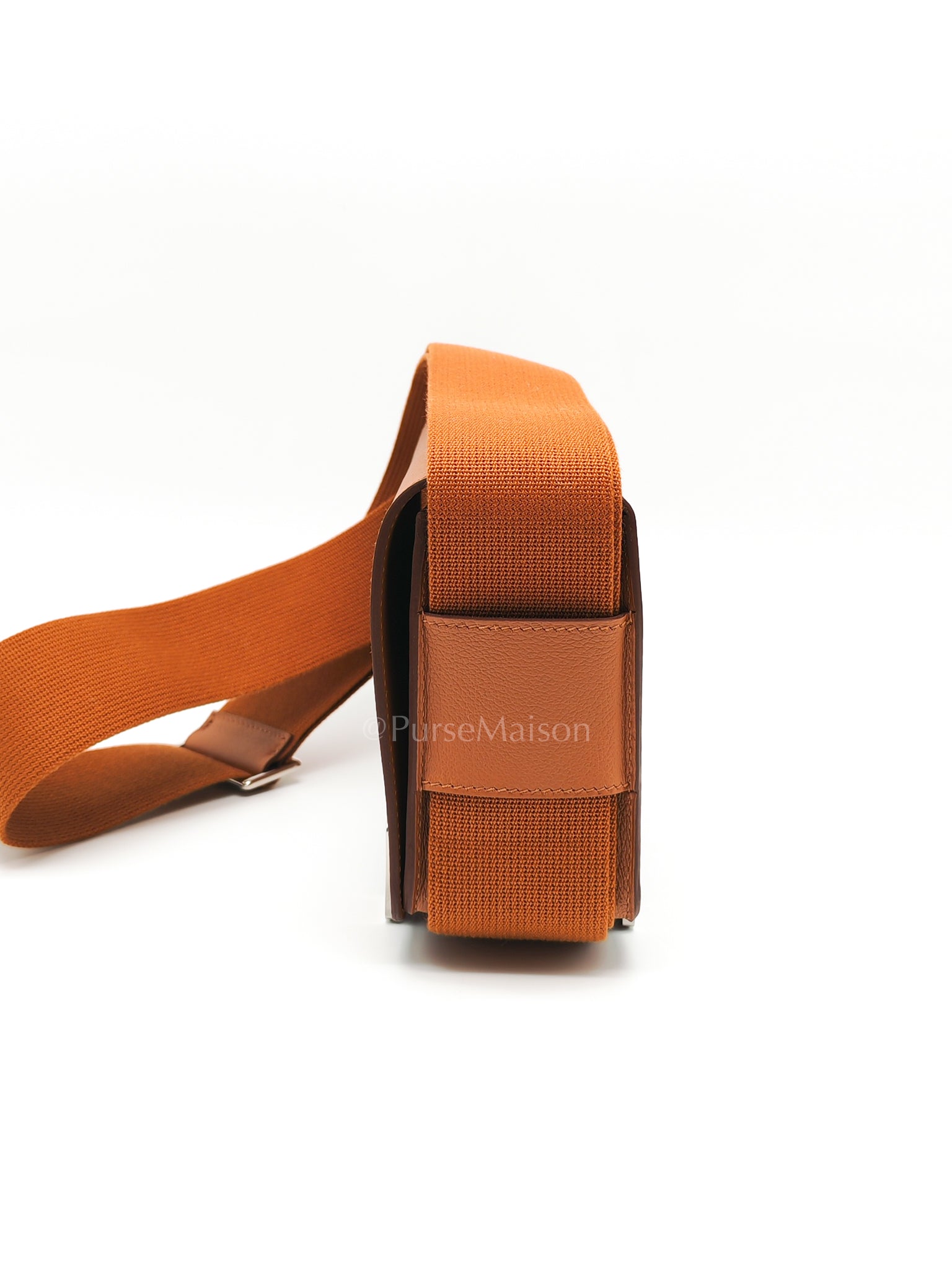 Geta in Gold Evercolor Leather & Palladium Hardware Stamp K(2025) | Purse Maison Luxury Bags Shop