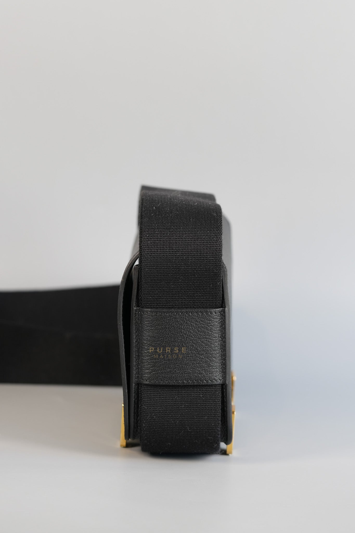 Geta Noir Chevre Mysore Gold Hardware Stamp B (2023) | Purse Maison Luxury Bags Shop