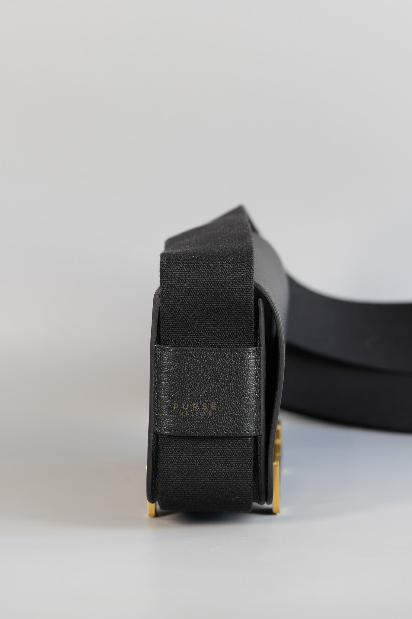 Geta Noir Chevre Mysore Gold Hardware Stamp B (2023) | Purse Maison Luxury Bags Shop