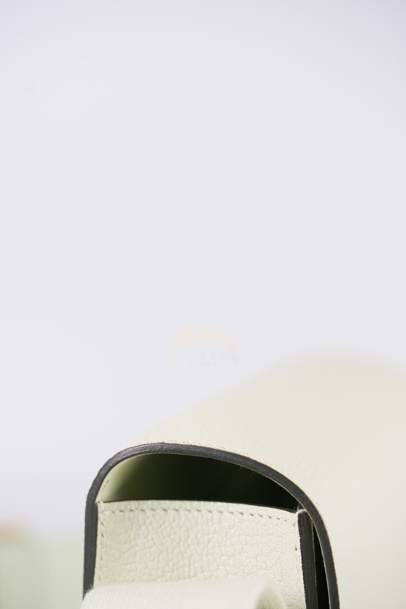 Geta Vert Fizz in Chevre Mysore Leather and Gold Hardware Stamp B (2023) | Purse Maison Luxury Bags Shop